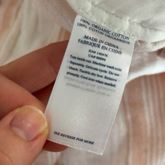 FAHERTY Topanga Pants Maple Serape Striped Lightweight Organic Cotton Size Small - Picture 7 of 10